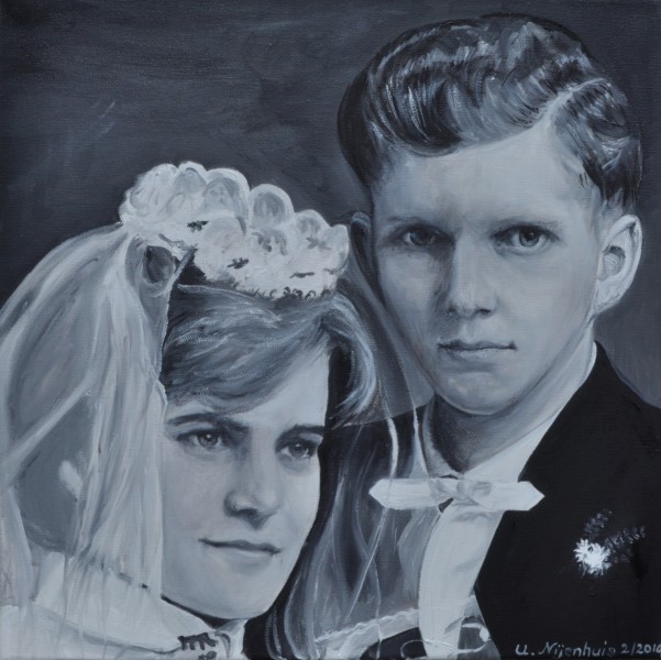 Hochzeit 1960, Gemälde